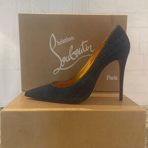 Denim Christian Louboutin pumps